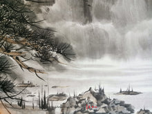 Load image into Gallery viewer, traditional_chinese_painting_early_autumn_by_the_riverside_origional_scrolled_on_silk